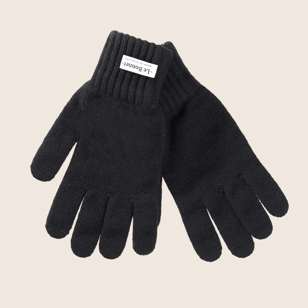 Le Bonnet Merino Wool Gloves Onyx - Acheter Le Bonnet .